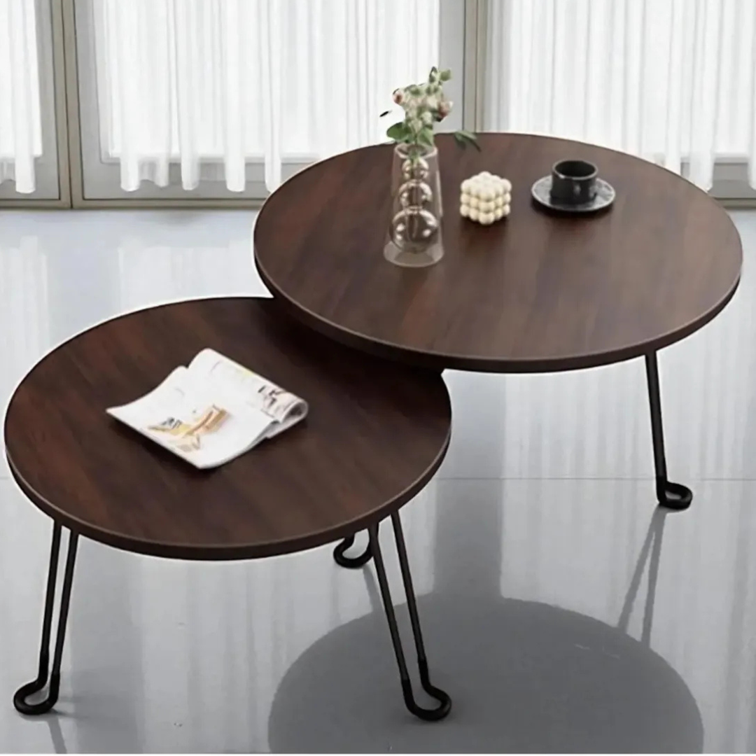 Mesa De Centro Auxiliar Nido Multifuncional Redonda