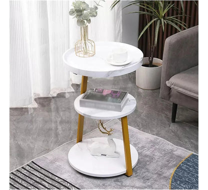 Mesa De Centro Multifuncional Redonda 3 Niveles