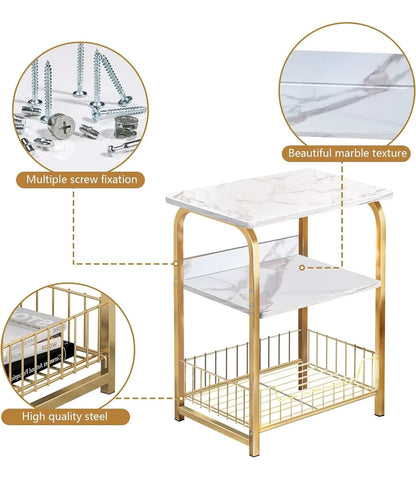 Mesa Auxiliar Multifuncional Rectangular 3 Niveles