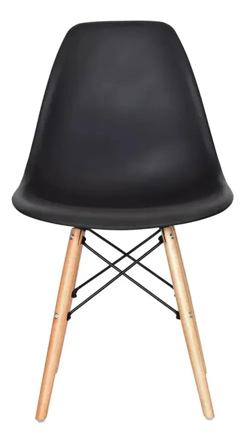Silla De Comedor Eames Eiffel Botonê Patas De Madera X2
