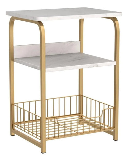 Mesa Auxiliar Multifuncional Rectangular 3 Niveles